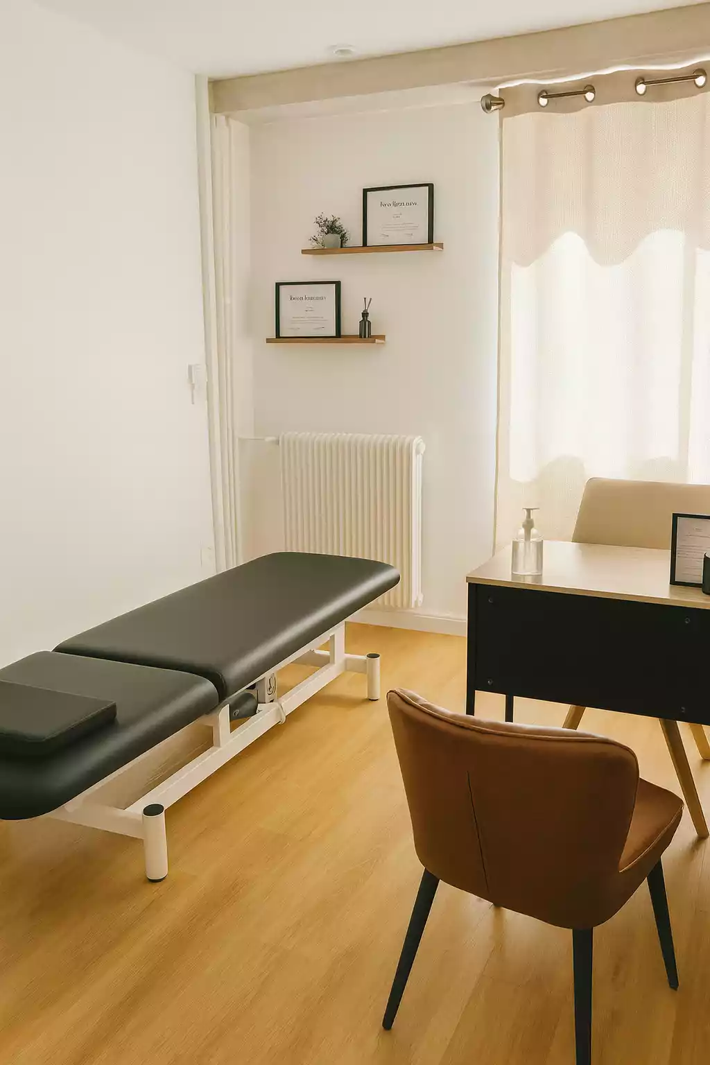 Cabinet d'ostéopathie à Paris 15 – salle d'attente